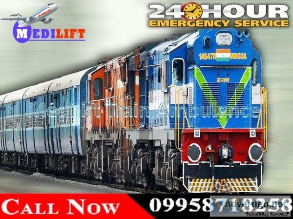 Use Best Service Provider Train Ambulance in Lucknow by Medilift