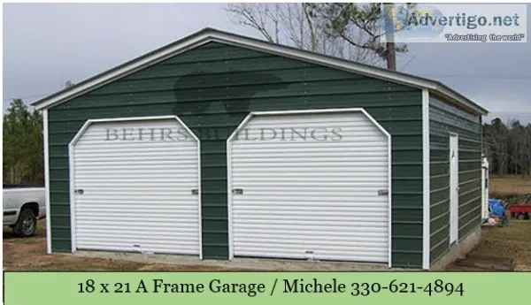 18 x 21 Vertical Roof Garage