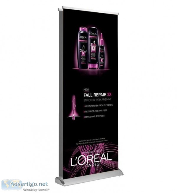 Premium retractable banner stands Pull up Banner in canada