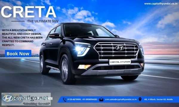 Hyundai creta on road price in noida