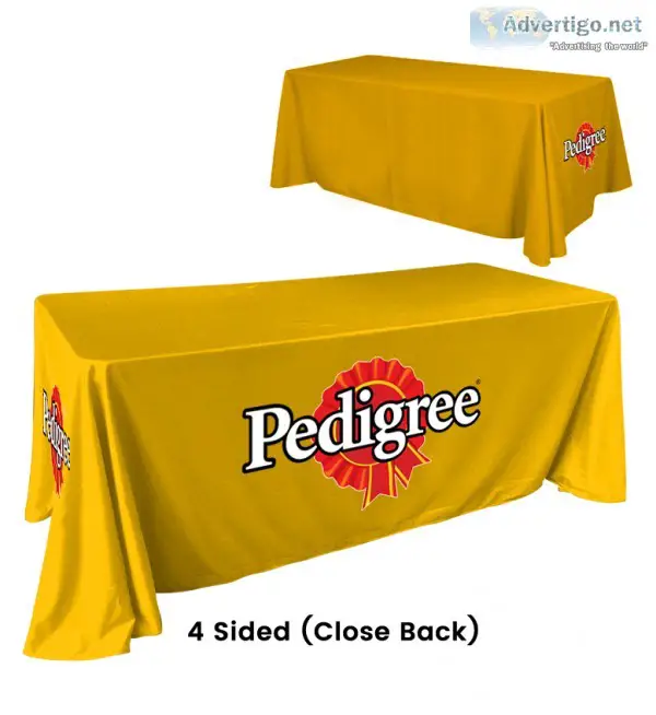 Trade Show Table Covers  Plain and Custom Printed Tablecloths