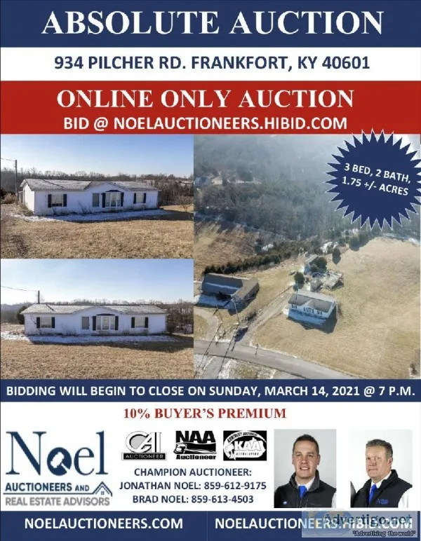 Online Only Real Estate Auction