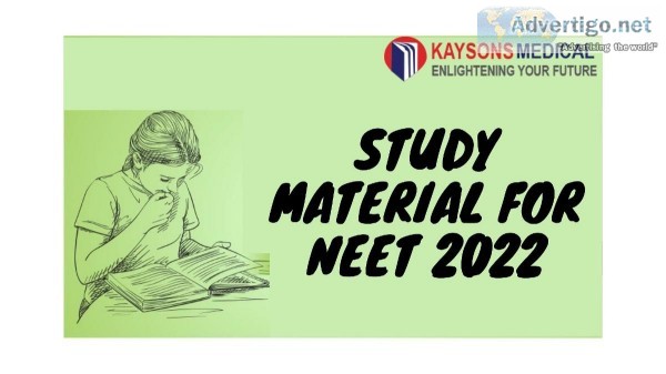 Study material for NEET 2022