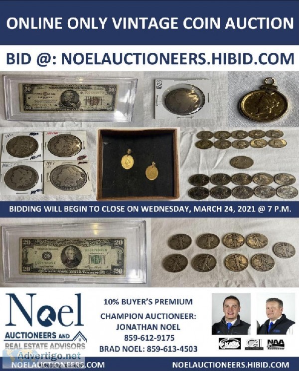Online Only Vintage Coin Auction