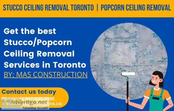 Stucco Ceiling Removal Toronto  Popcorn Ceiling Removal