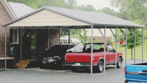 18x21 Vertical Roof Carport