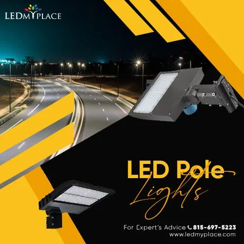 Buy LED Pole Lights For Parking Lots Gardens Sidewalks