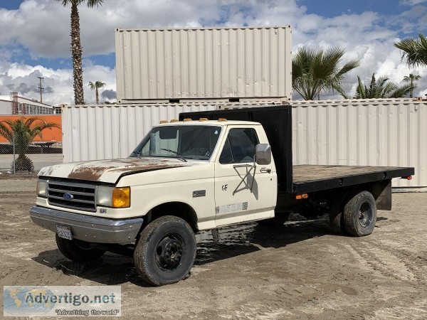 1989 FORD F SUPER DUTY CUSTOM FLATBED TRUCK 11801212