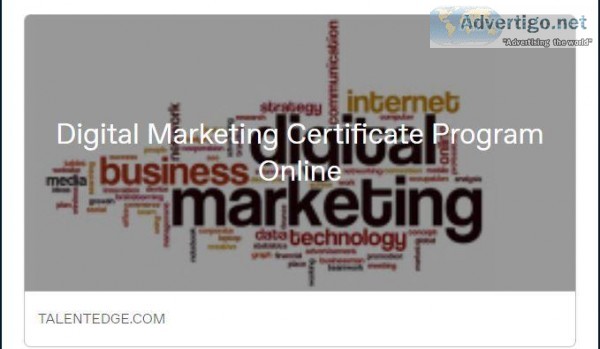 Digital Marketing Online Certification Programs