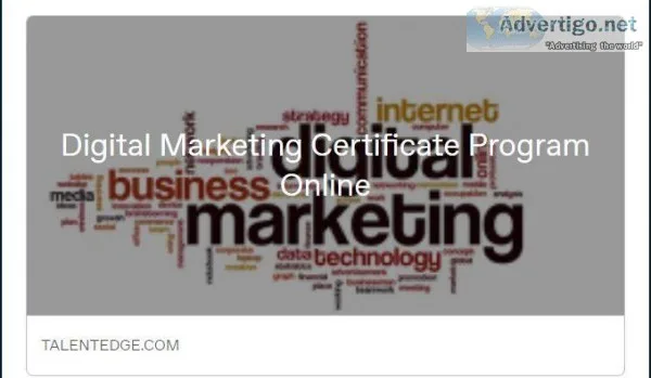Digital Marketing Online Certification Programs