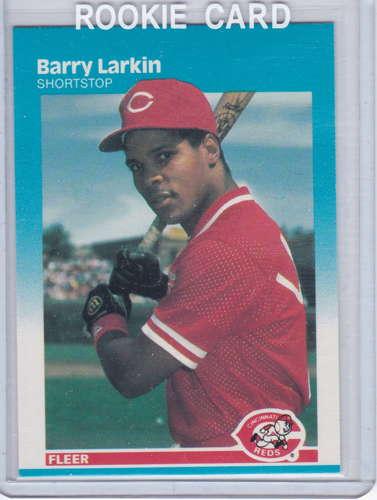 Barry Larkin 1987 Fleer RC Mint Conditon 204