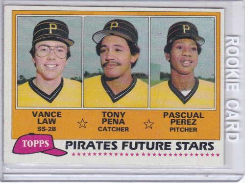 Tony PenaVance LawPascual Perez 1981 Topps RC 551