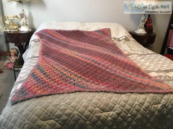 Blanket in multiple colors handmade