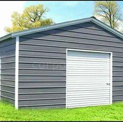 20x21 Vertical Roof Garage