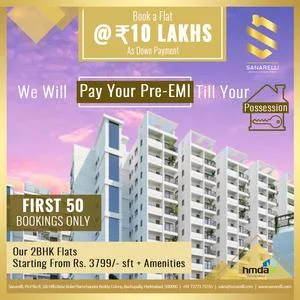 2BHK Apartments in Bowrampet Sanarelli