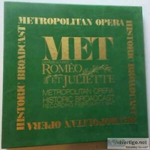 Metropolitan Opera &quotRomeo and Juliette" 1947 LP box set