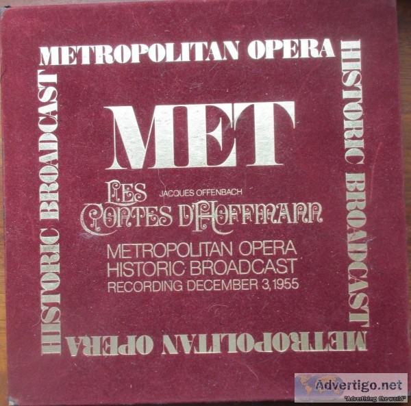 Metropolitan Opera Broadcast LP Box Set &quotLes Contes D Hoffma