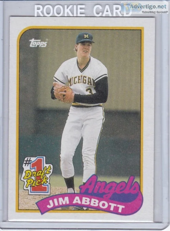 Jim Abbott 1989 Topps RC 1 Draft Pick 573