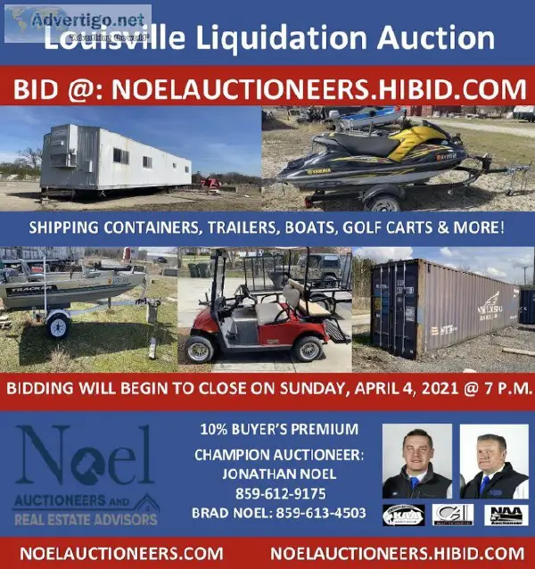 Online Only Louisville Liquidation Auction