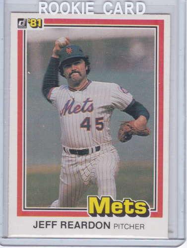 Jeff Reardon 1981 Donruss RC Near Mint Condition 156