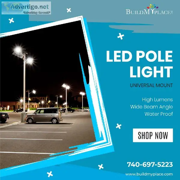 Buy Now LED Pole Lights For Street Parking Lots