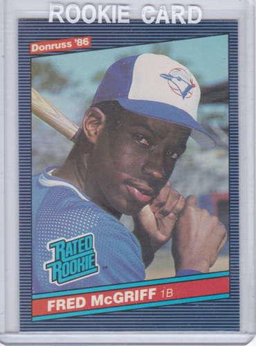 Fred McGriff 1986 Donruss RC Rated Rookie 28