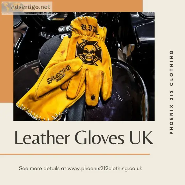 Buy Leather Gloves UK  Phoenix 212 Clothing