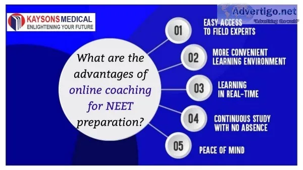 What are the advantages of online coaching for NEET preparation