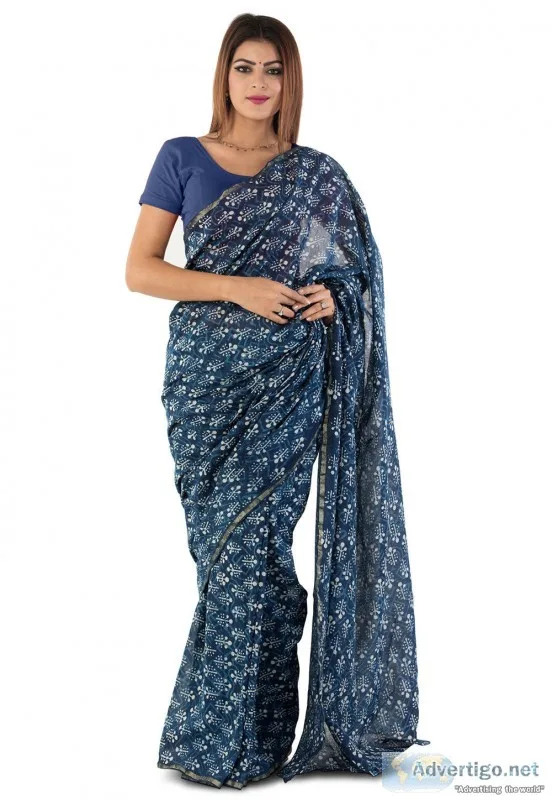 Gorgeous dabu print sarees manufacturer and exporters