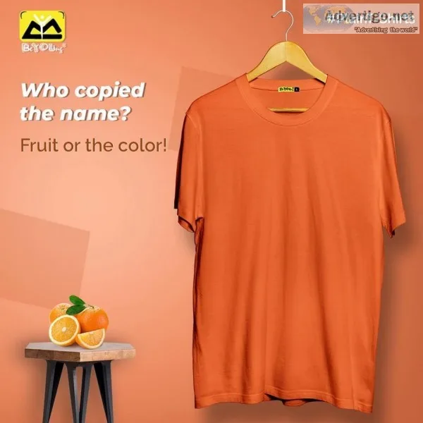 Buy online plain t shirt for men in affordable price at beyoung