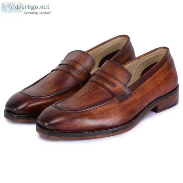 Buy the Premium and Classic Handmade Leather Loafers for Men fro