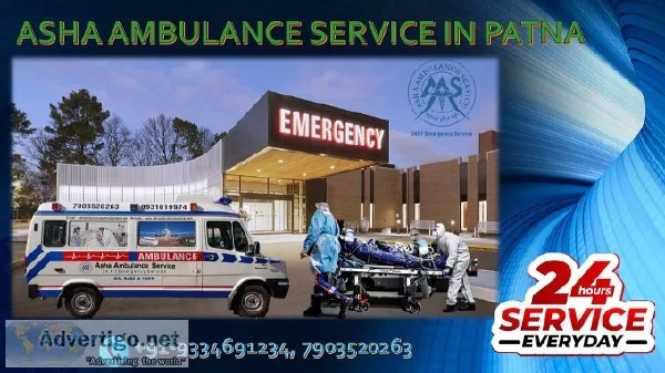 Best medical management Road Ambulance Service in Patna ASHA