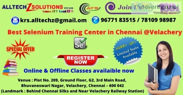Best Selenium Training Center in Velachery