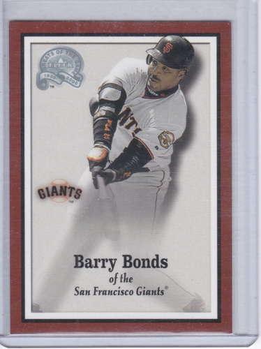 Barry Bonds 2000 Fleer Greats of the Game Magazine Card 3