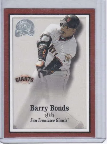 Barry Bonds 2000 Fleer Greats of the Game Magazine Card 3