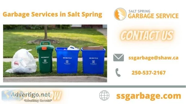 Eco- Friendly Garbage Services in Salt Spring  SS Garbage