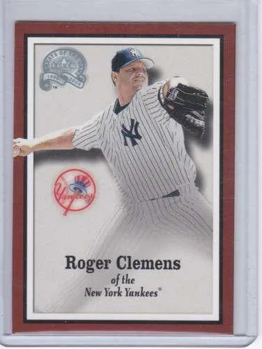Roger Clemens 2000 Fleer Greats of the Game Magazine Card 5