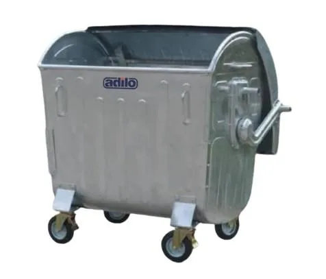 High Quality Galvanised Dustbin 1100 Ltr  Speed Kleen System
