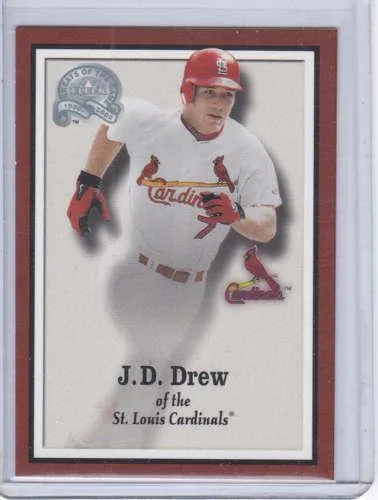 J D Drew 2000 Fleer Greats of the Game Magazine Card 7