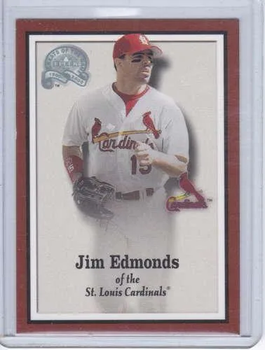 Jim Edmonds 2000 Fleer Greats of the Game Magazine Card 8