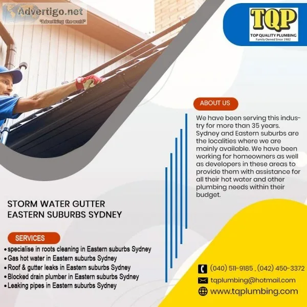 Want to Install and Repair Storm Water Gutter Contact us