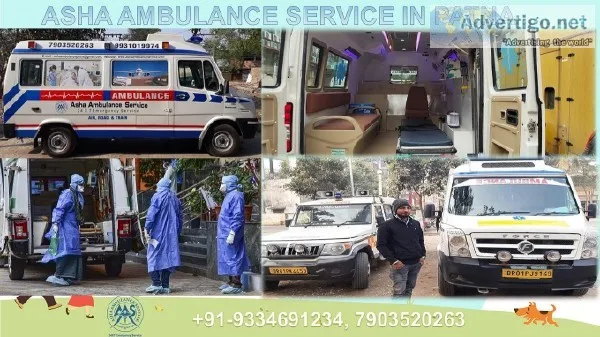 Get low-budget road ambulance service in Patna ASHA