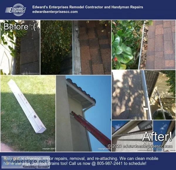 Carpinteria Rain Gutter Cleaning and Minor Repairs