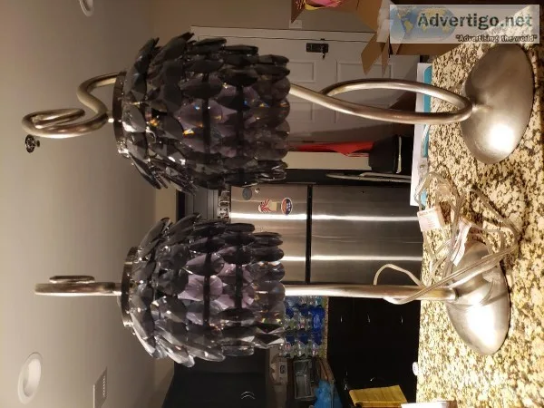 Two Pier1 table lamps