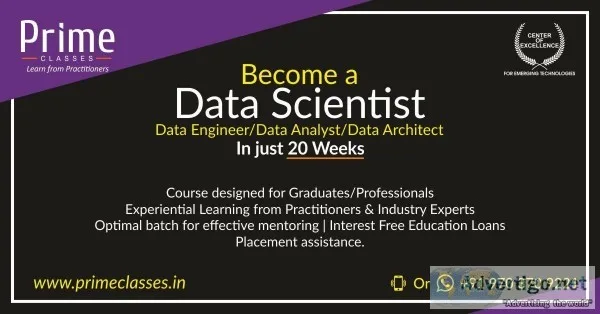 Become a Data Scientist in 20 weeks from Leading Practitioners