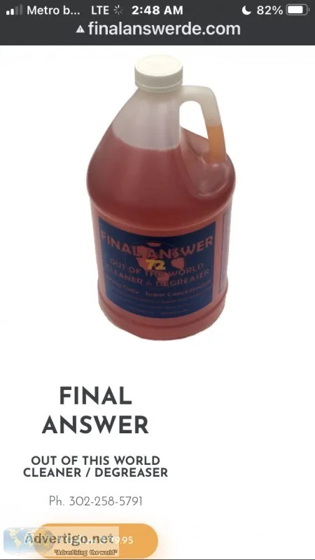 Final 👍 answer degreaser