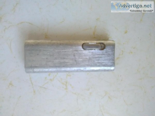 Silver butane lighter
