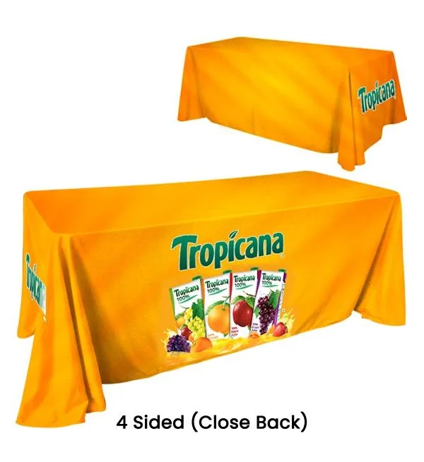 Trade Show Table Covers  Custom Tablecloths - Branded Canopy Ten