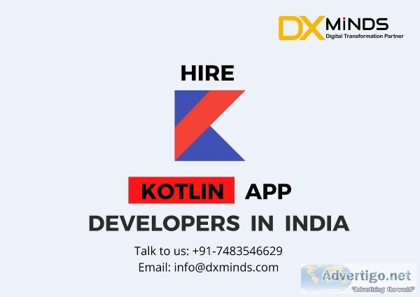 Hire Kotlin App Developers in India  DxMinds