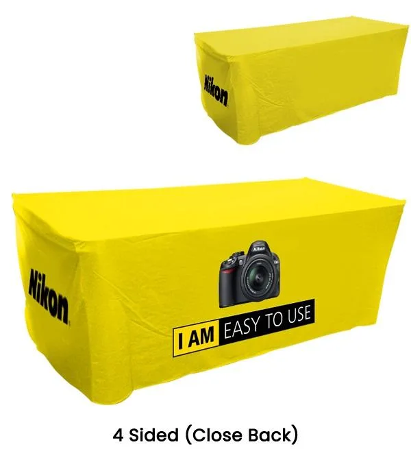 Custom Table Covers and Tablecloths For Trade Shows - Branded Ca